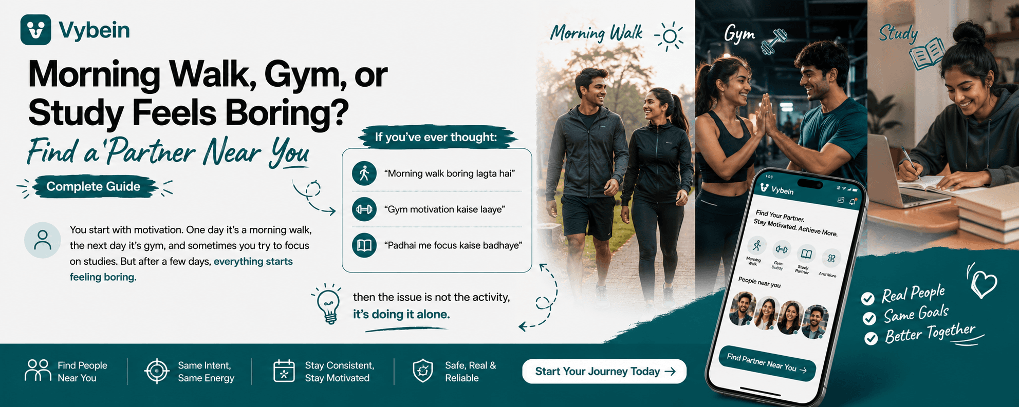 Morning Walk, Gym, or Study Feels Boring? Find a Partner Near You (Complete Guide)