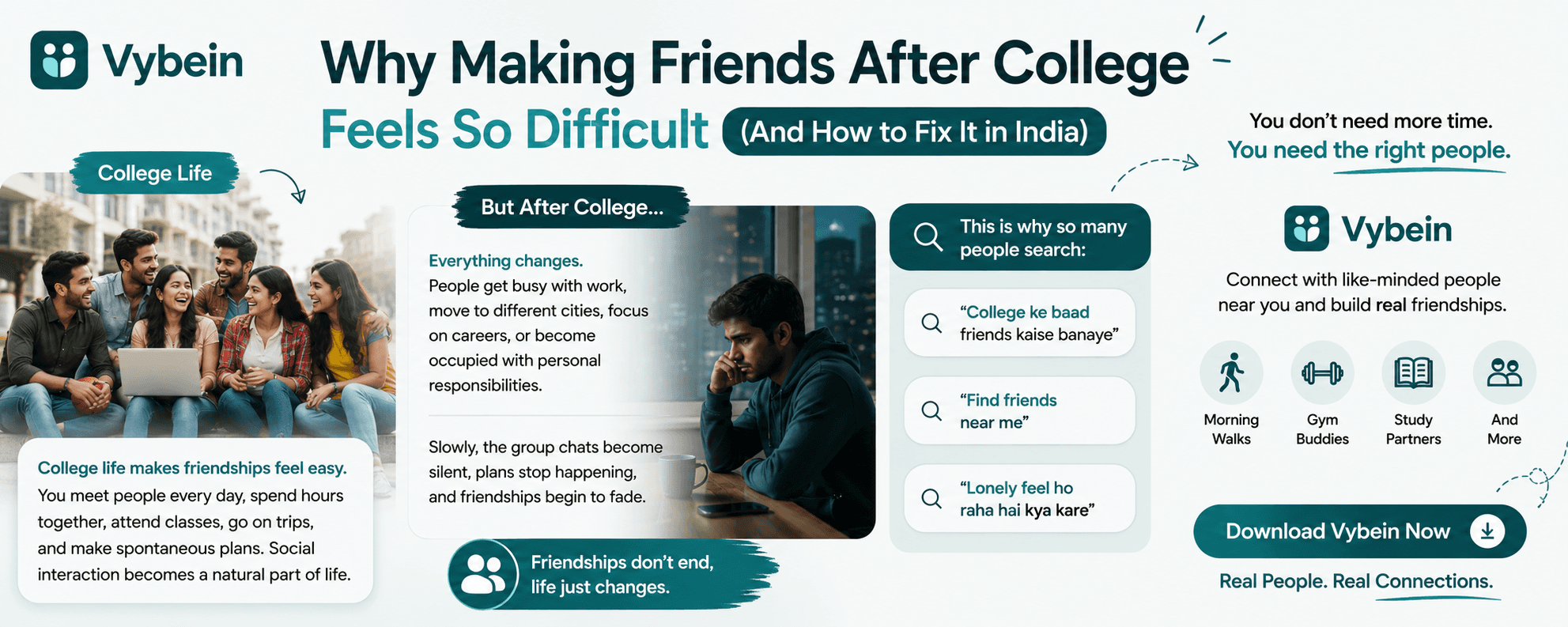 Why Making Friends After College Feels So Difficult (And How to Fix It in India)