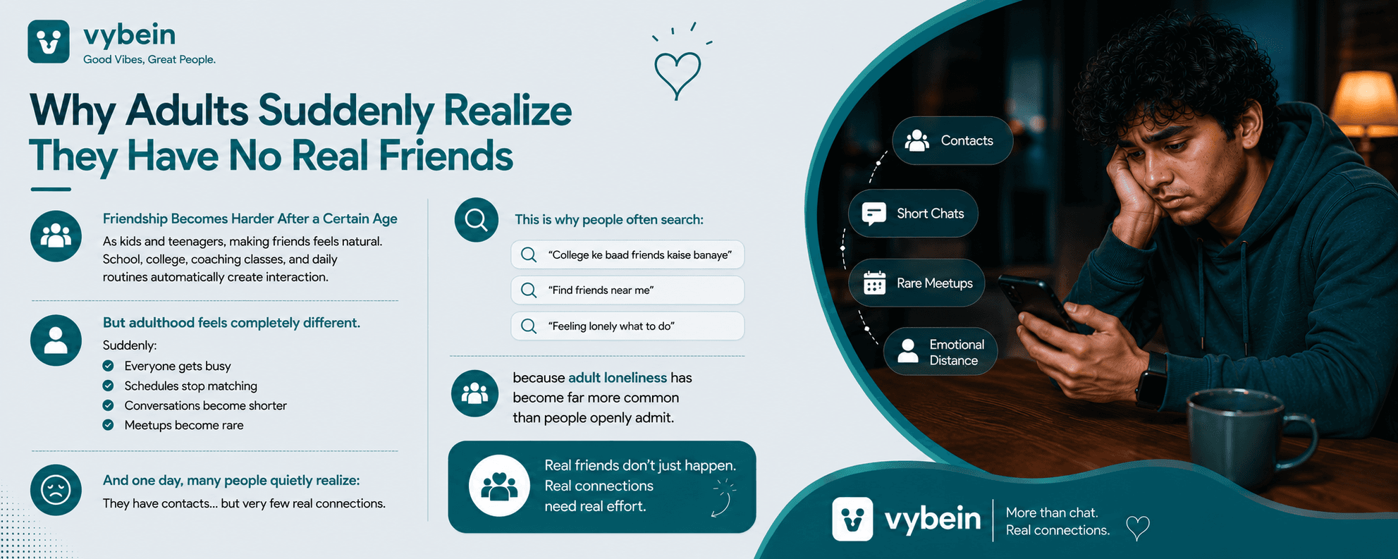 Why Adults Suddenly Realize They Have No Real Friends