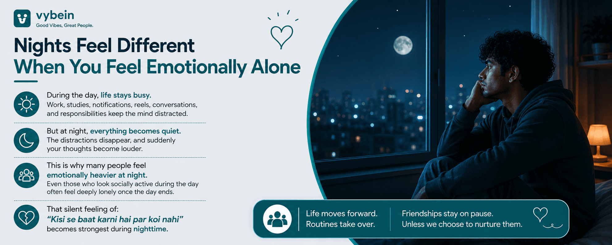 Why People Feel More Lonely at Night