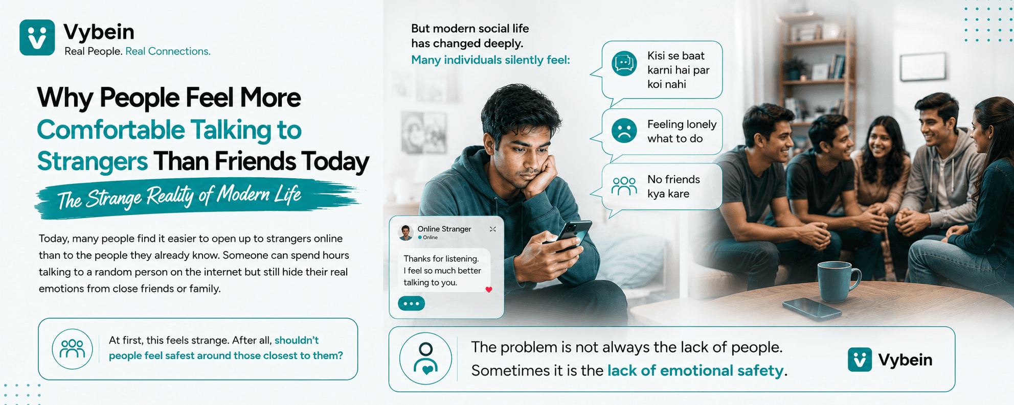 Why People Feel More Comfortable Talking to Strangers Than Friends Today